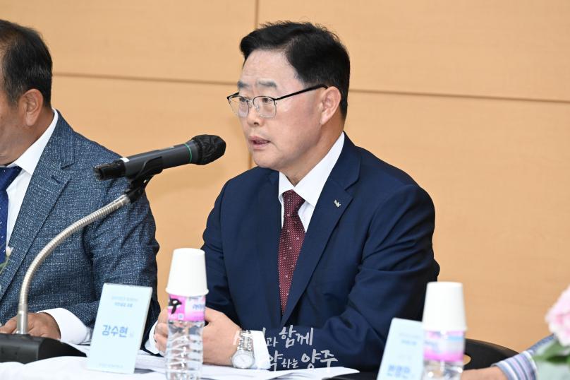 회천발전협의회 주민간담회 의 사진