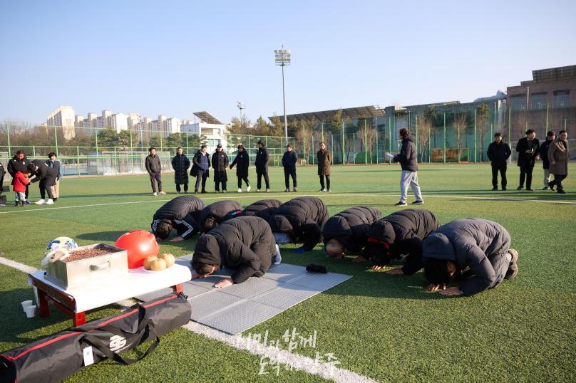 양주시축구협회 연령별 시무식 사진