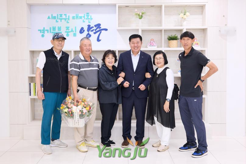양주시파크골프협회 내방 사진