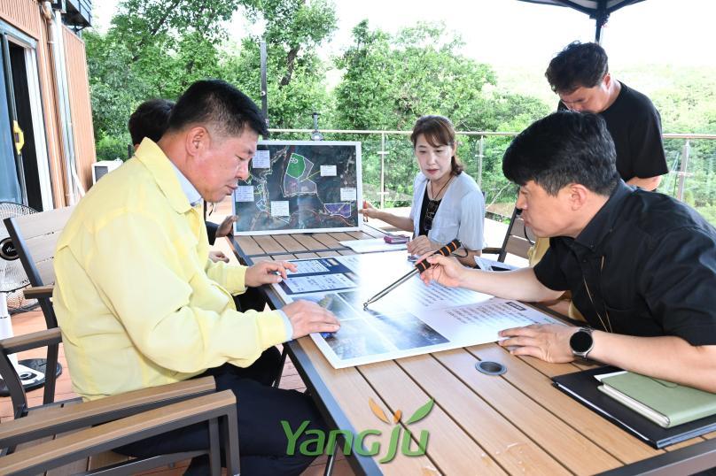 광백저수지 현장 방문 의 사진