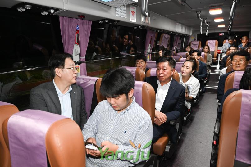1407번 광역버스 개통식 의 사진