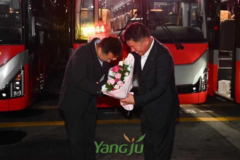 1407번 광역버스 개통식 의 사진