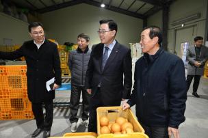 양주배영농조합법인 공동선별장 방문 사진