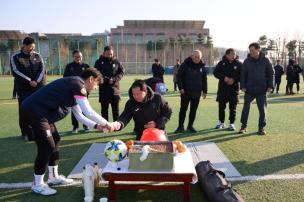 양주시축구협회 연령별 시무식 의 사진