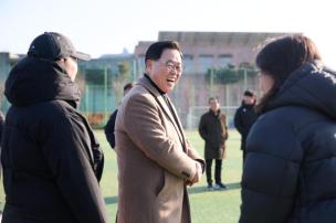 양주시축구협회 연령별 시무식 의 사진