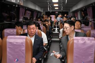 1407번 광역버스 개통식 의 사진