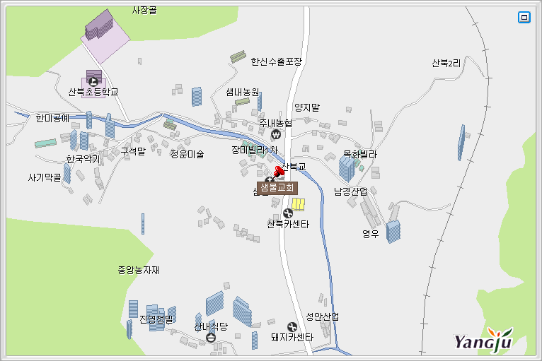 샘물교회 지도