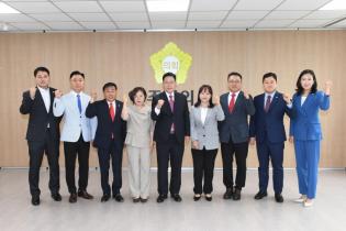 제7대 강수현 양주시장, 시의회 방문 이미지