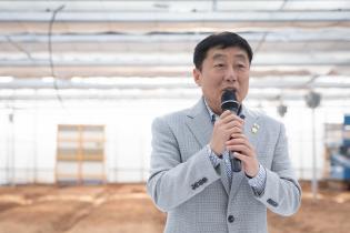 화훼농가 시설하우스 신축 방문 이미지