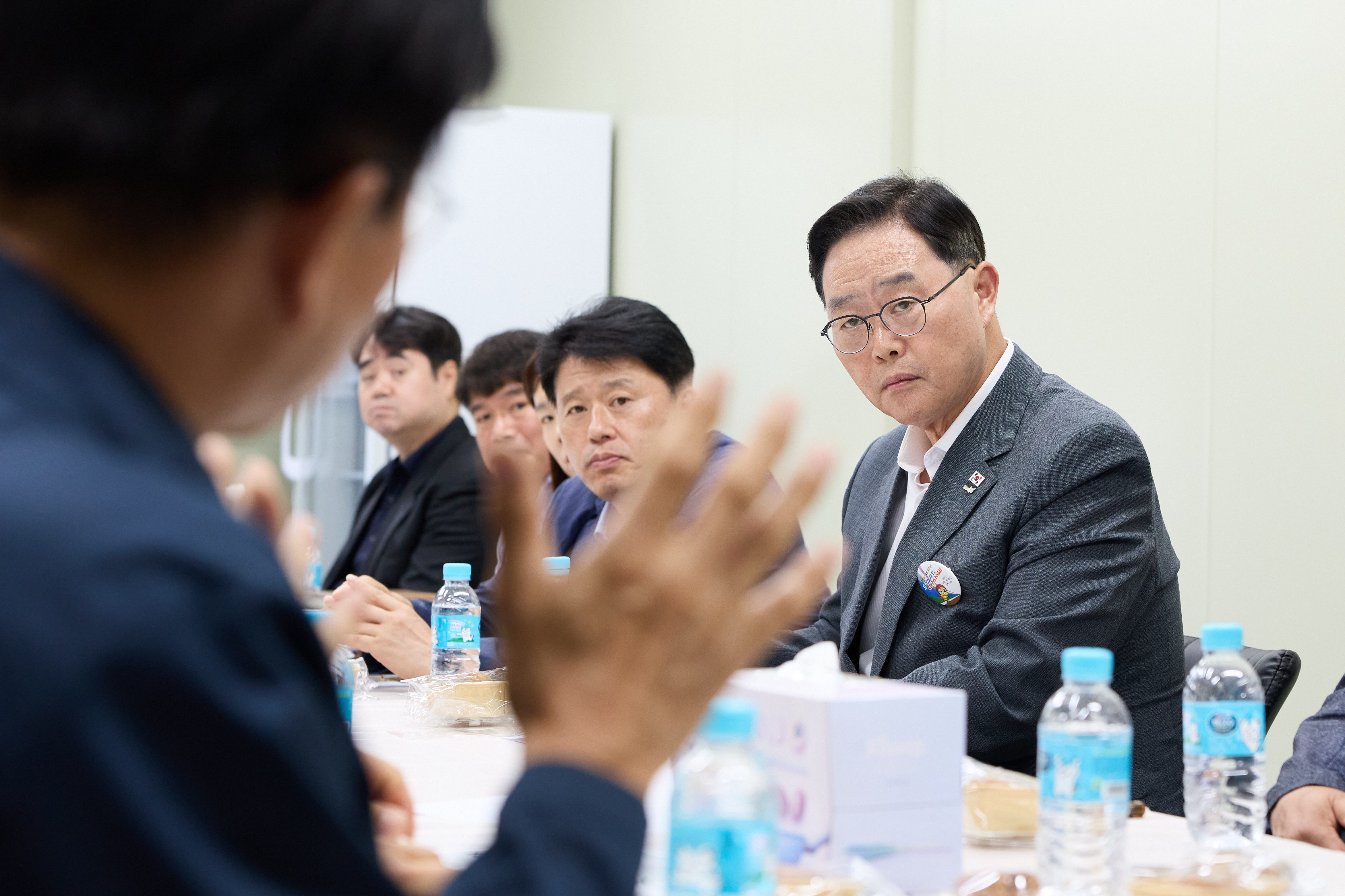 강수현 양주시장, 수출 제조기업 ‘나비야삭스’ 현장 방문…애로사항 청취 및 지원 방안 논의 이미지