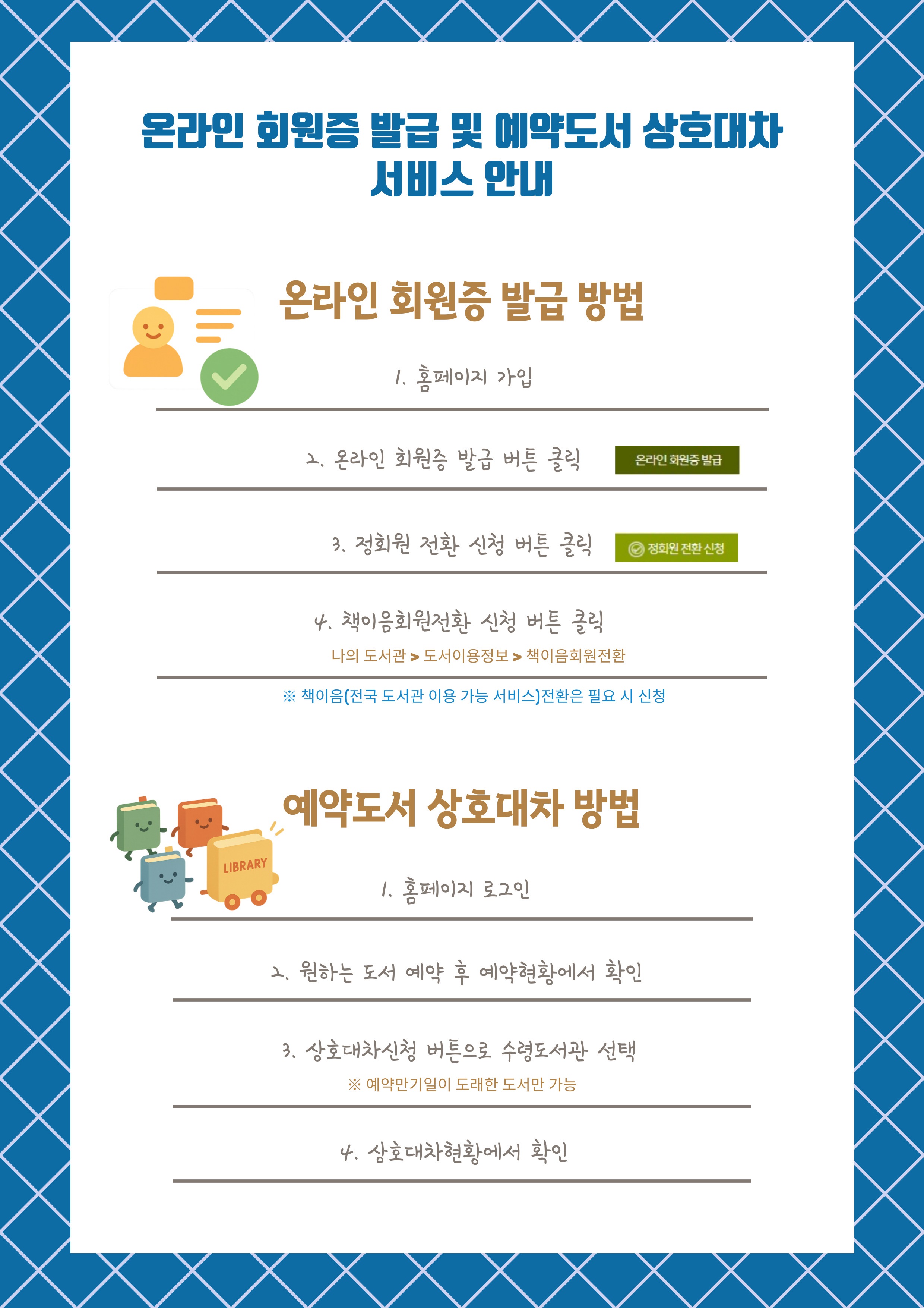 양주시 도서관, 온라인 회원증·예약도서 상호대차 서비스 도입 이미지