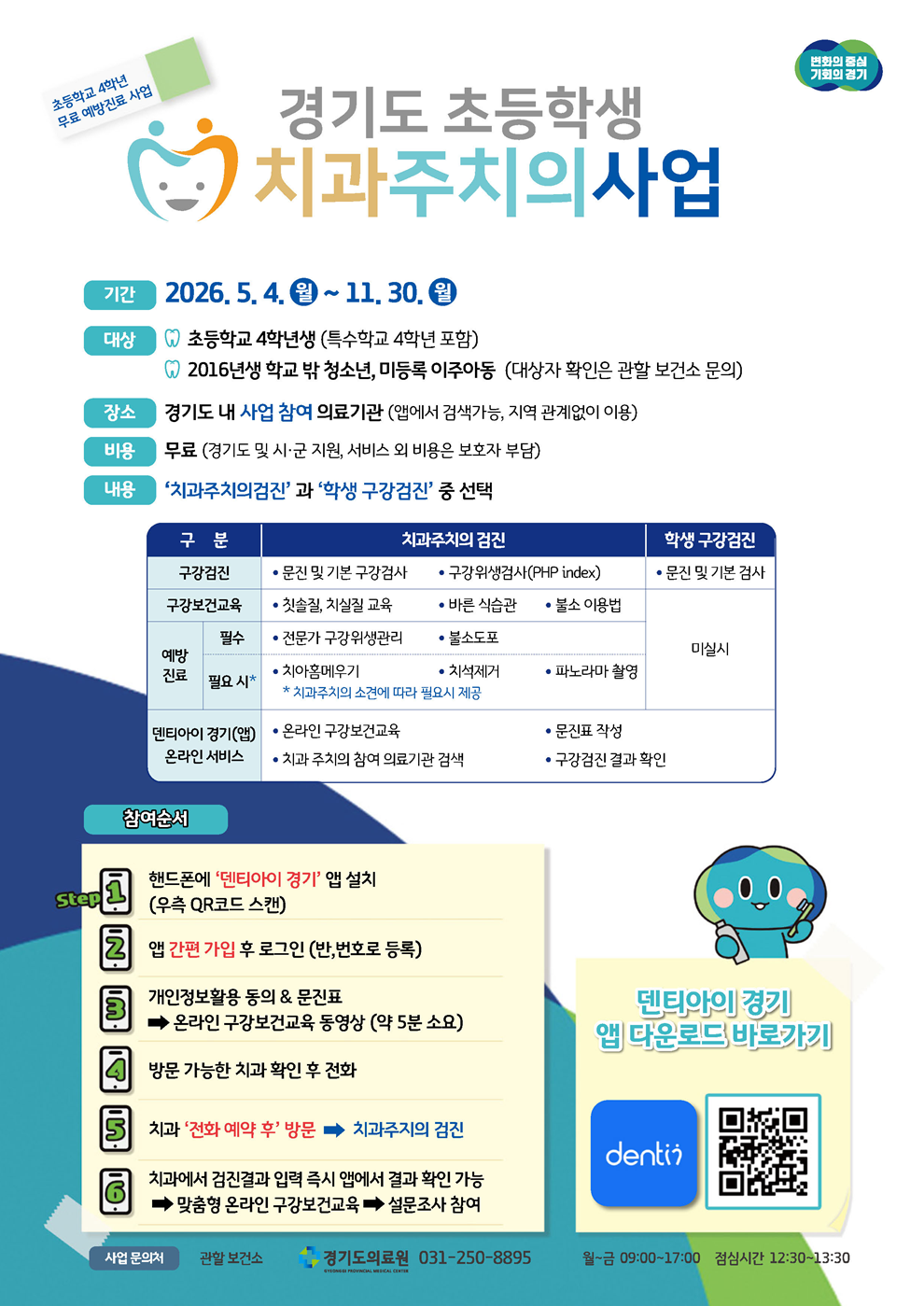 양주시보건소, 초4 치과주치의 사업 실시…무료 구강관리 서비스 제공 이미지