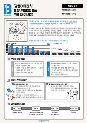 [여성보육과]‘감동아가잔치’ - 돌상(백일상) 물품 무료 대여 사업 이미지