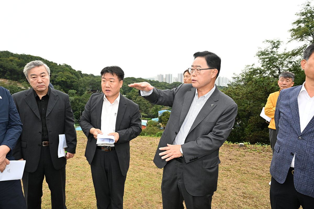 2023-09-26 덕계저수지 수변공원 조성위한 현장 간부회의 이미지