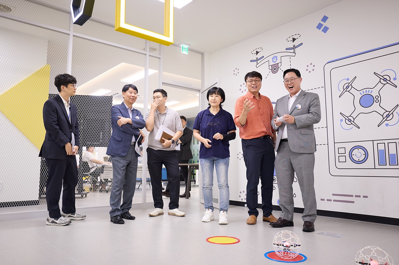 2025-08-07 양주 드론봇인재교육센터 경기공유학교 드론교육 참관 이미지4