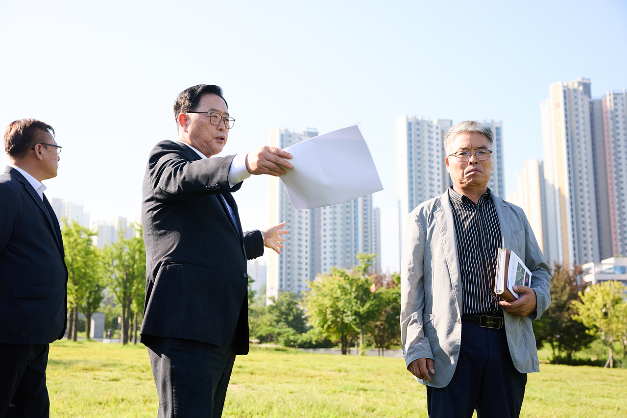 2025-08-12 옥정호수공원 현장 간부회의 이미지