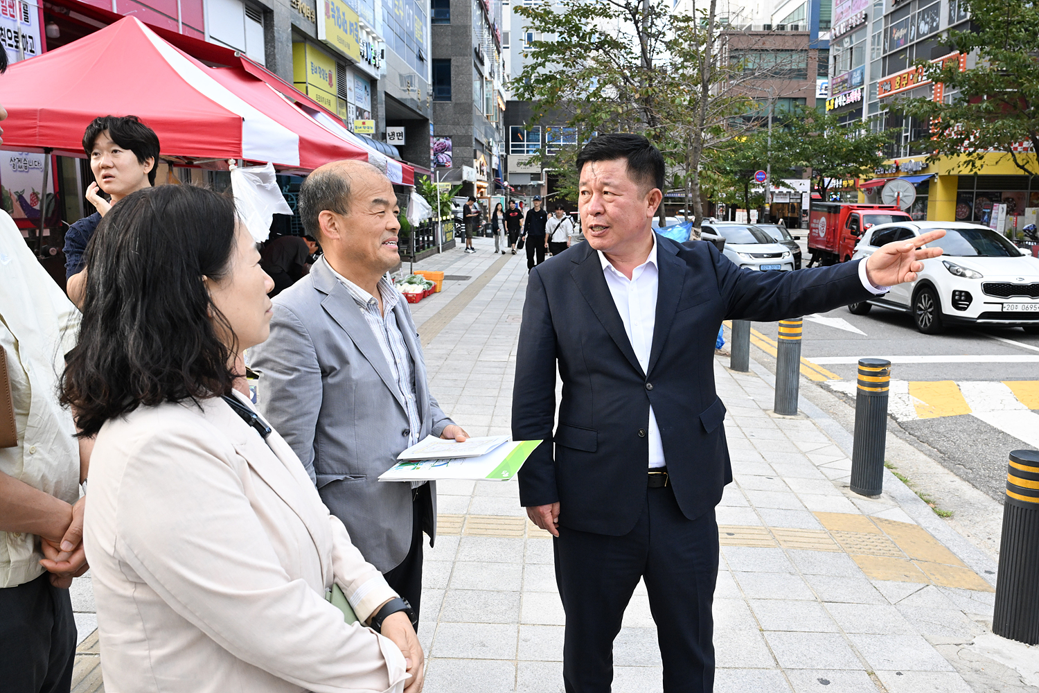 시장 직통 문자민원서비스 관련 현장 방문 이미지