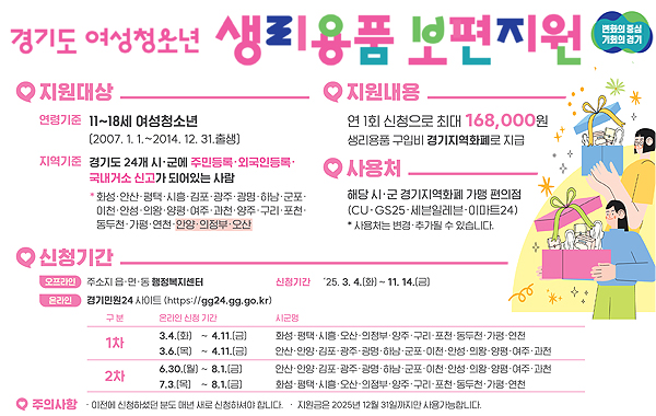 생리용품 보편지원