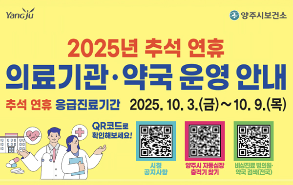 2025년 추석 연휴 응급진료체계 운영
