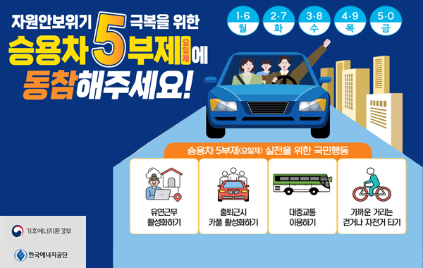승용차 5부제 동참