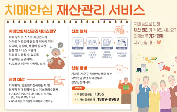 치매안심재산관리서비스 시범사업 시행