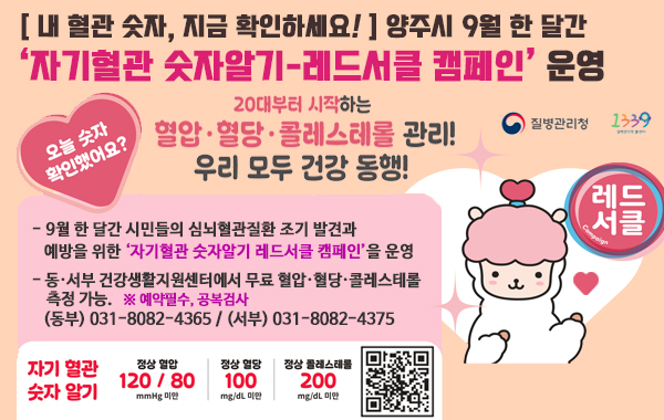 자기혈관 숫자알기-레드서클 캠페인 운영