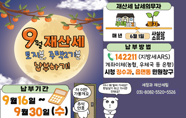 9월 정기분 재산세