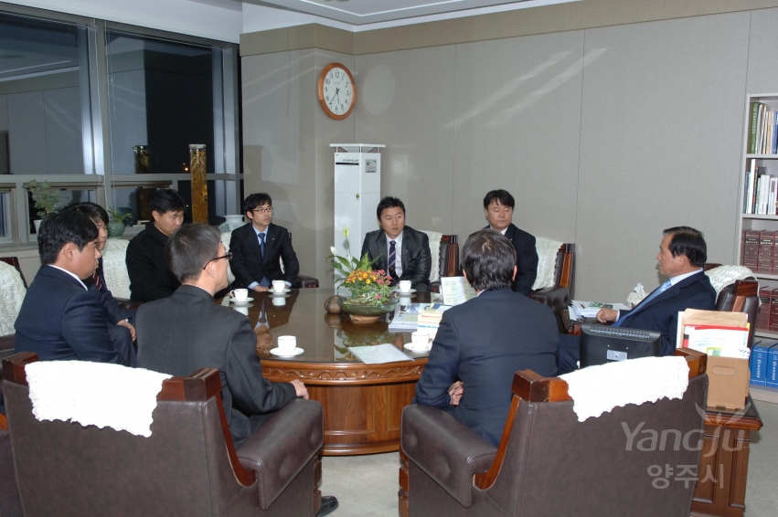 청년회의소회장단방문 의 사진