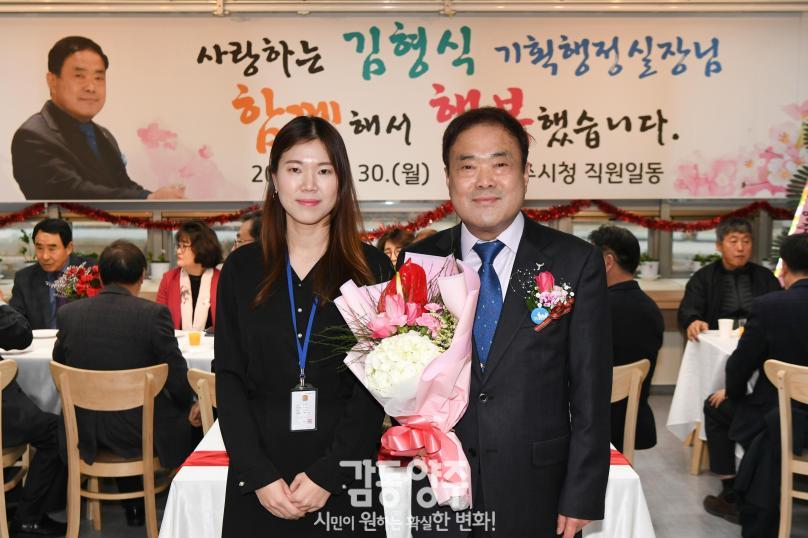 기획행정실장님 퇴임간담회 의 사진