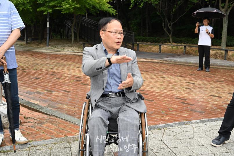 이동약자 불편사항 휄체어 체험 의 사진