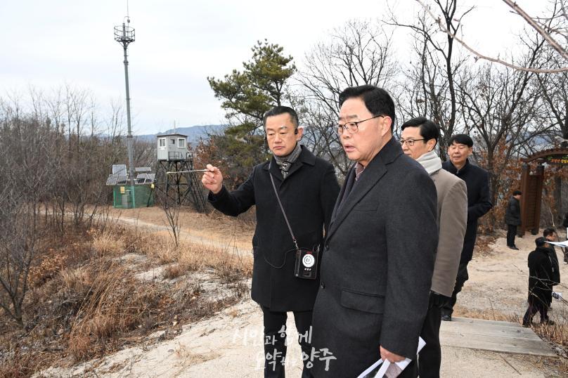 덕계 도시숲 현장 간부회의 의 사진