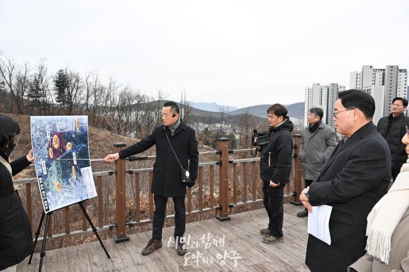 덕계 도시숲 현장 간부회의 의 사진