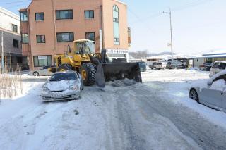 회천3동 제설작업 사진