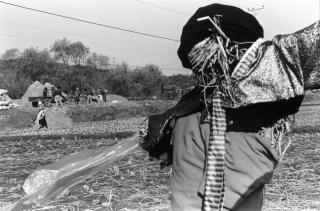 1970년대 허수와비와 탈곡 의 사진
