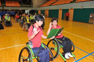 제1회 양주시장배 어울림 장애인 배드민턴 대회 의 사진