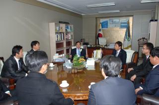 청년회의소회장단방문 의 사진