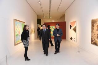 장욱진 미술관 100주년 기념전시 미디어 파사드 전 의 사진