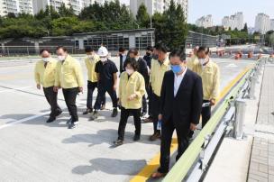 선암-하패 동두천 연결교량 임시개통 현장방문 의 사진