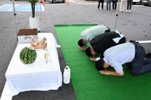 회천1동 임시청사 안전기원 고사 사진