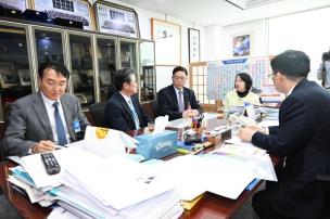 한국전력사장 면담 의 사진