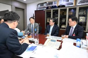 한국전력사장 면담 의 사진