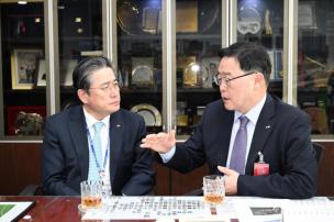 한국전력사장 면담 의 사진