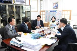 한국전력사장 면담 의 사진