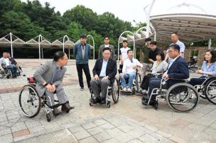 이동약자 불편사항 휄체어 체험 의 사진