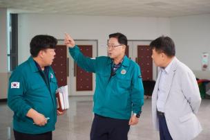 수해지역 현장 방문 의 사진