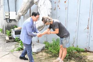 이민수 조각가 작업장 방문 의 사진