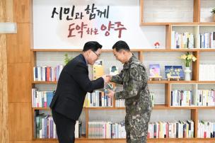 5기갑여단장 이임간담회 사진