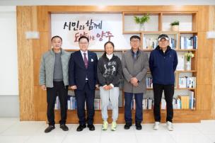 오지윤 선수 면담 의 사진