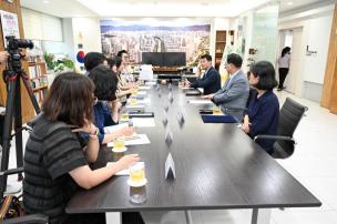 가납초등학교 학교복합시설 업무협약식 의 사진
