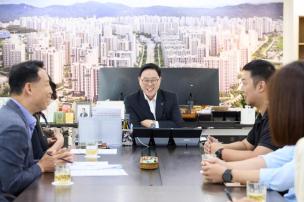 양주시 공무직노동조합 간담회 의 사진